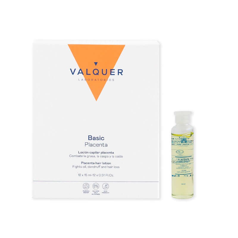 Valquer Basic Placenta Loción Capilar 12 x 15 ml