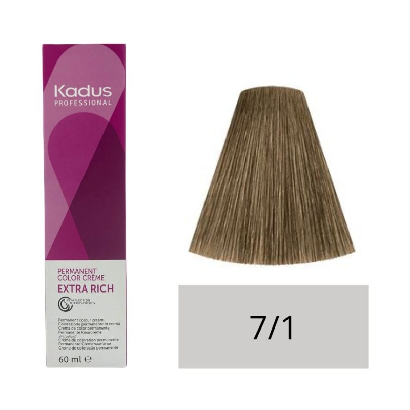 Kadus Tinte 7/1 Rubio Medio Ceniza 60 ml