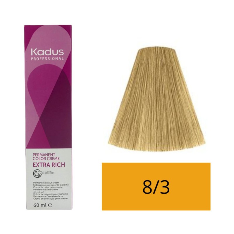 Kadus Tinte 8/3 Rubio Claro Dorado 60 ml