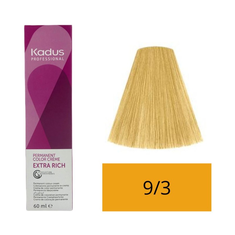 Kadus Tinte 9/3 Rubio Muy Claro Dorado 60 ml
