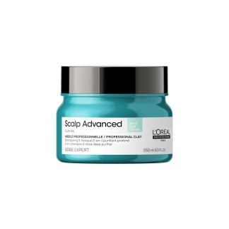 L'Oreal SCALP ADVANCED 2-in-1 shampoo & mask deep purifier clay  250 ml