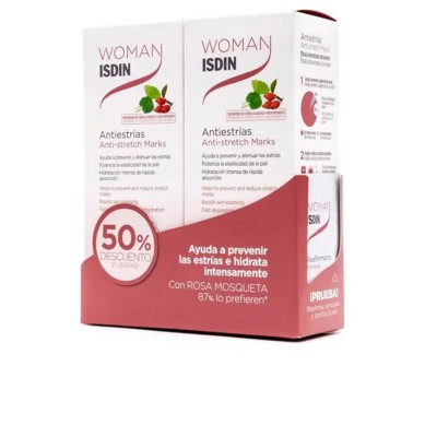 Isdin WOMAN crema antiestrías dúo 2 x 250 ml