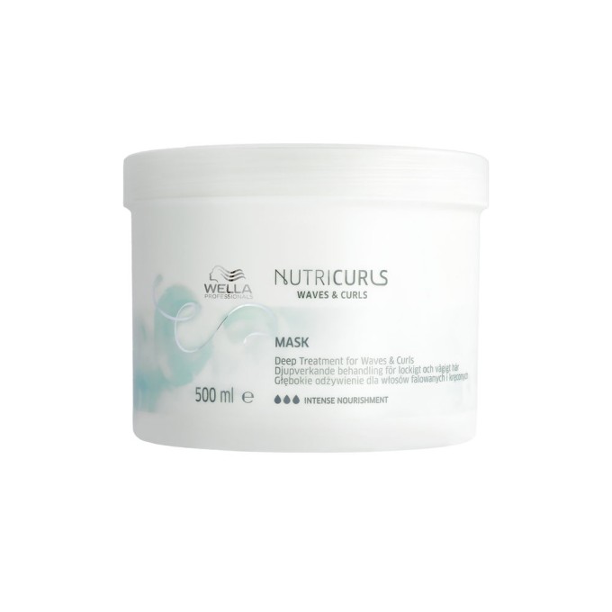 Wella NUTRICURLS Mascarilla Cabello con Rizos y Ondas 500 ml