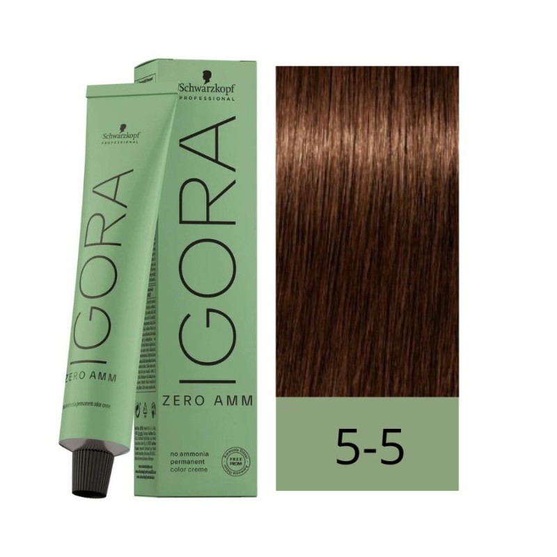 Schwarzkopf Zero Amm Tinte Sin Amoniaco 5-5 Castaño Claro Dorado 60 ml