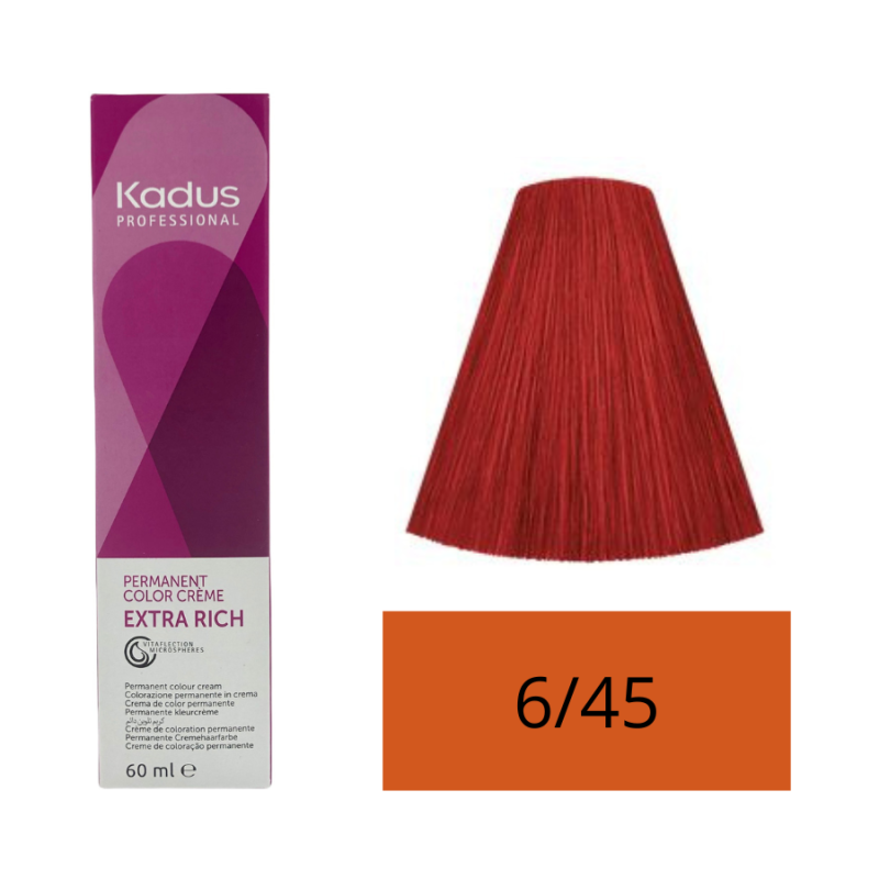 Kadus Tinte 6/45 Rubio Oscuro Rojo Cobrizo 60 ml