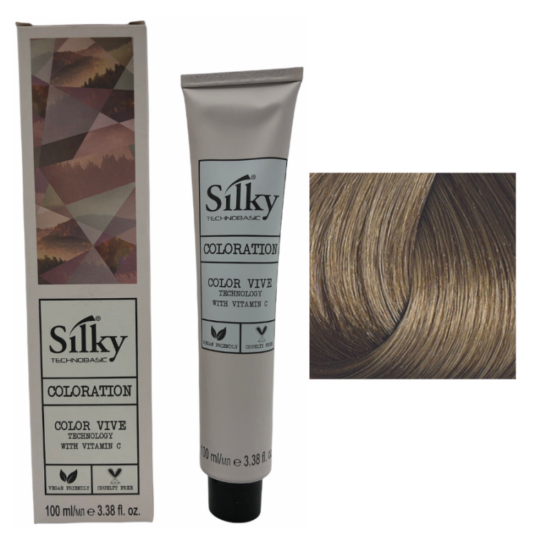 Silky Tinte de Pelo n 8-71 Rubio Claro Marrón Frío 100 ml