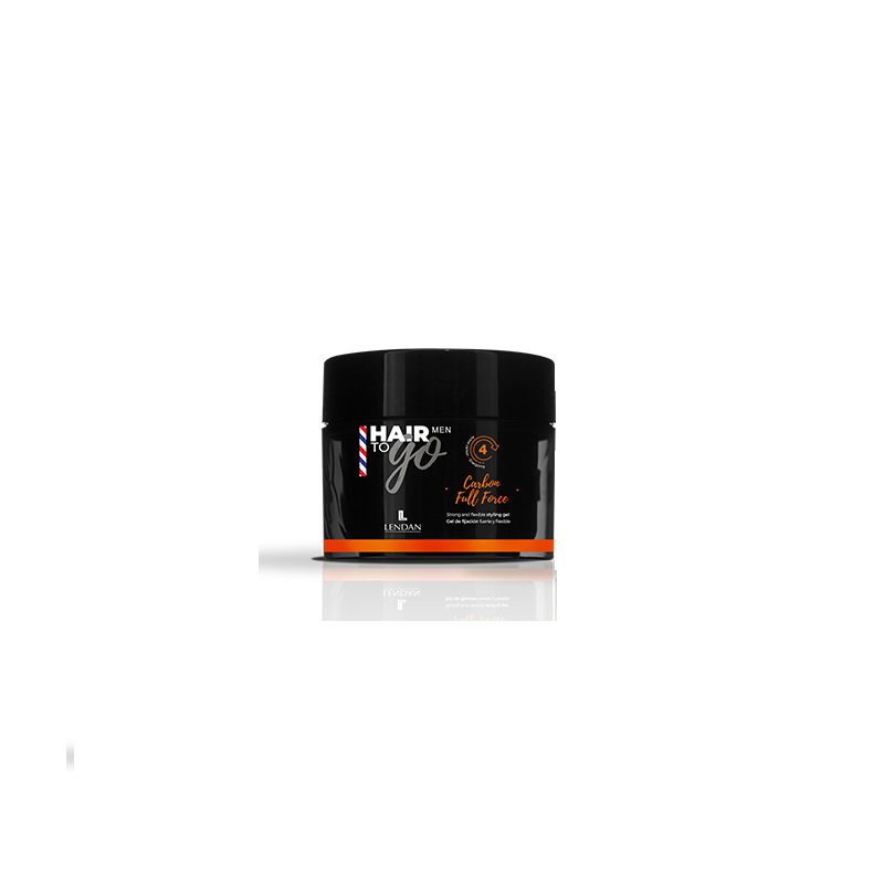 LENDAN HAIR TO GO MEN CARBON FULL FORCE Gel fijador color negro 200 ml