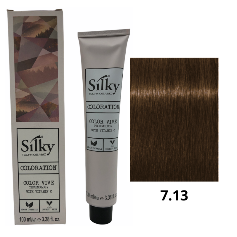 Silky Tinte de Pelo n 7-13 Rubio Beige Ceniza 100 ml