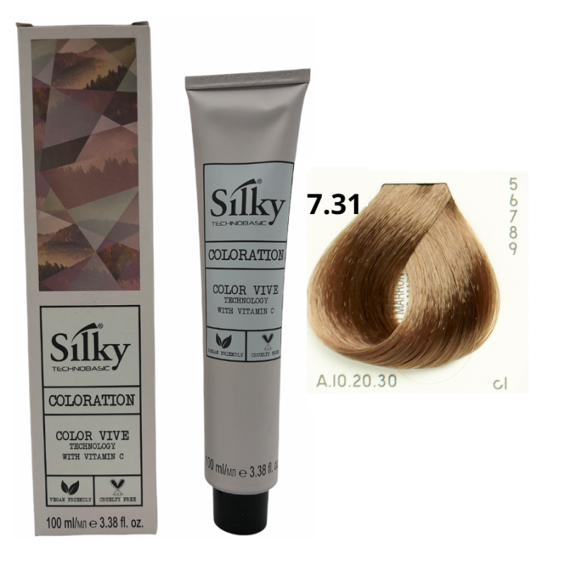 Silky Tinte de Pelo n 7-31 Rubio Beige Dorado 100 ml