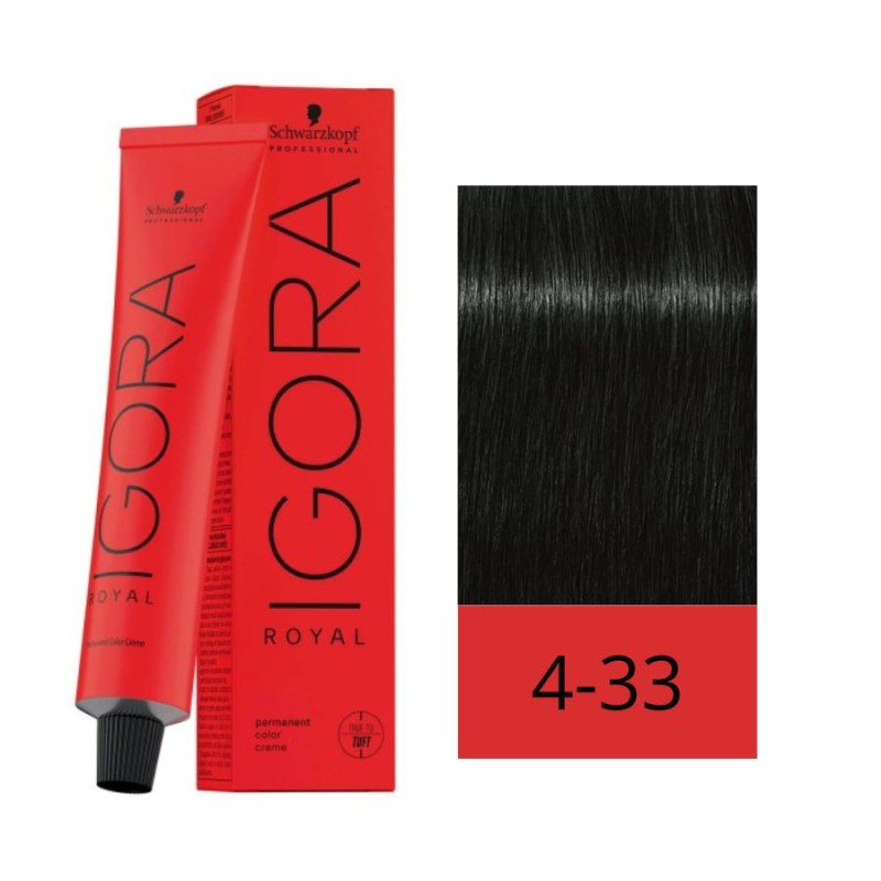 Schwarzkopf Tinte Igora Royal 4-33 Castaño Medio Mate Intenso 60 ml