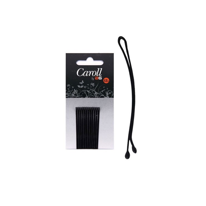 Caroll Clip de acero color negro 12 unidades
