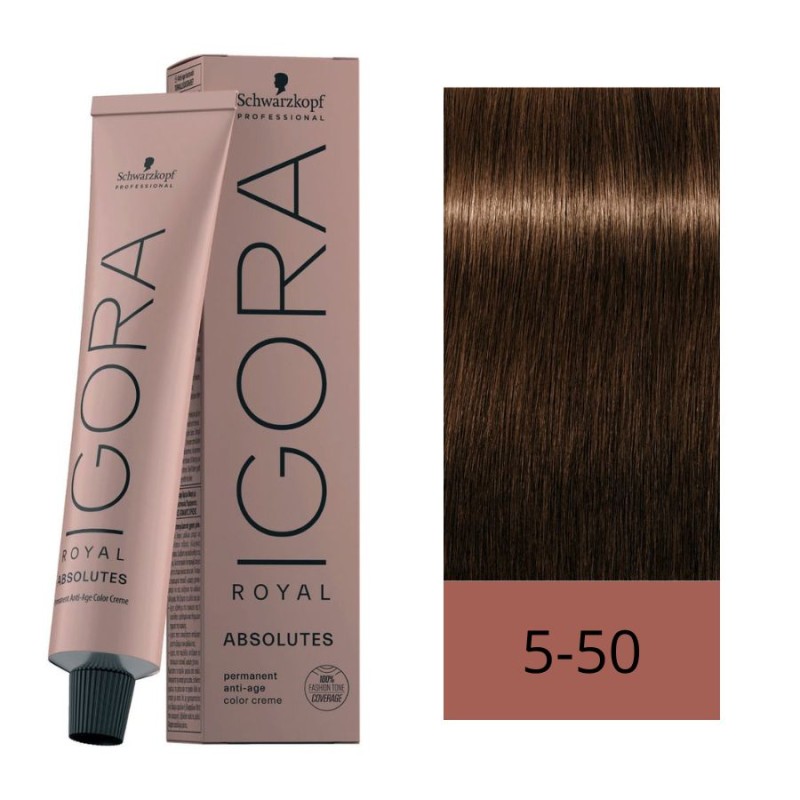 Schwarzkopf Igora Royal Absolutes 5-50 Castaño Claro Dorado Natural 60 ml