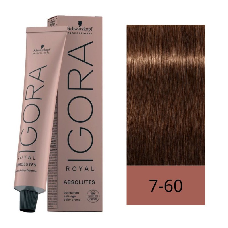 Schwarzkopf Igora Royal 7-60 Rubio Medio Chocolate Natural 60 ml