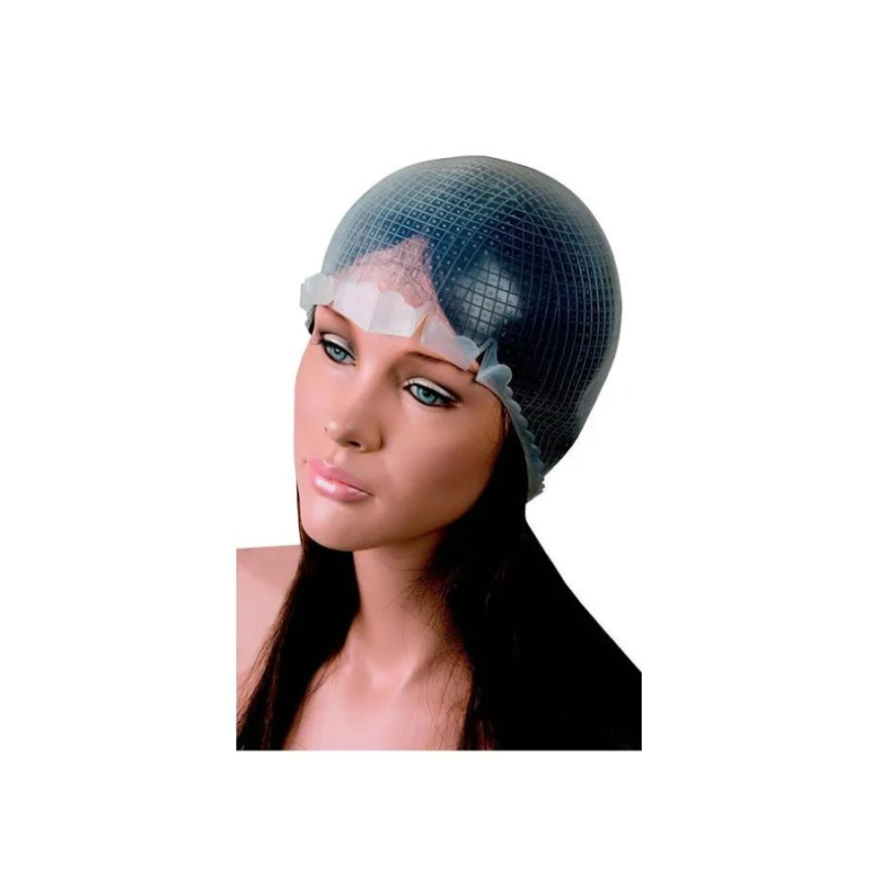 Magicap Gorro de mechas silicona con ganchillo de metal