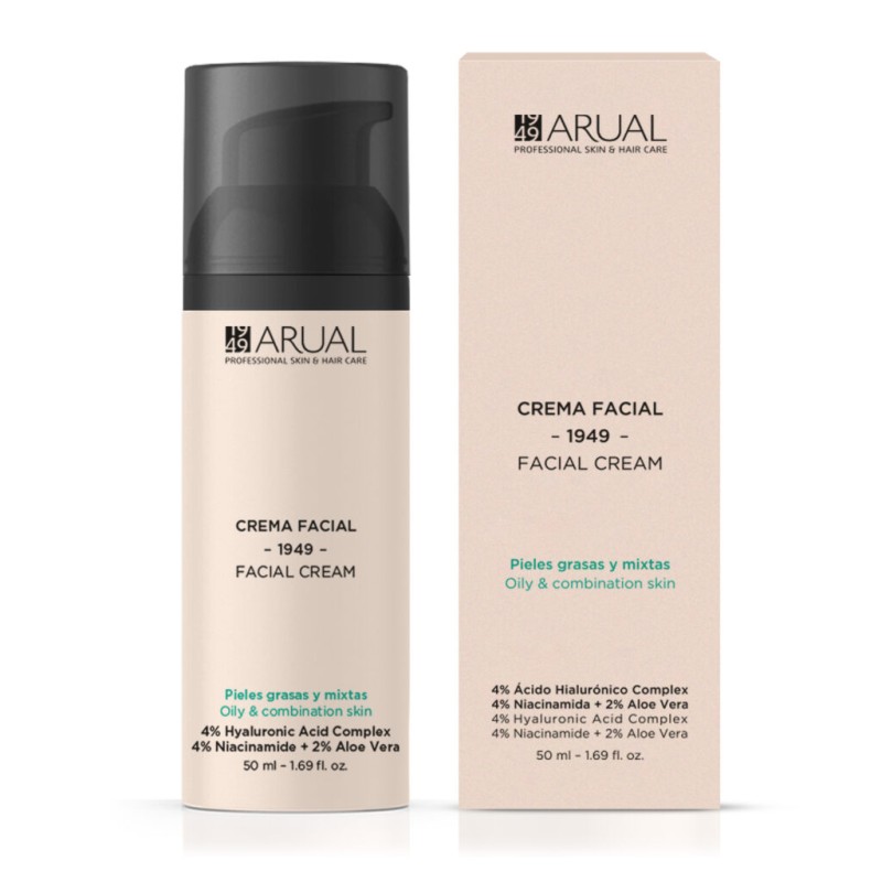 Arual Crema Facial Pieles Grasas Y Mixtas 50 ml