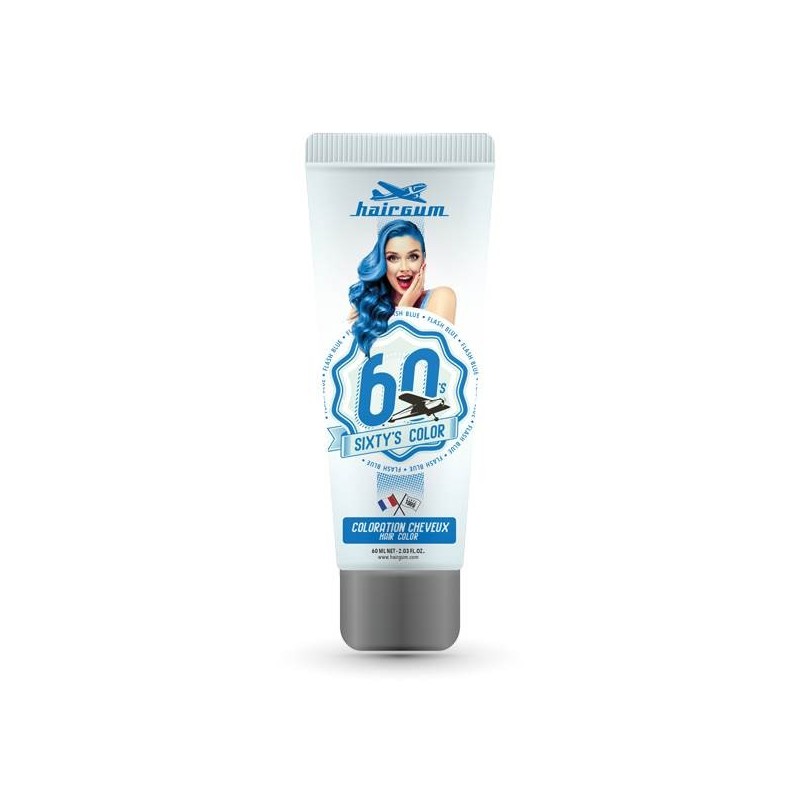 SIXTY'S COLOR FLASH BLUE SEMI-PERMANENTE HAIRGUM 60 ML