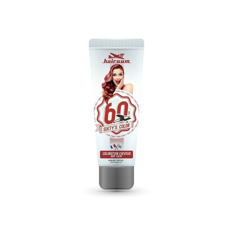 SIXTY'S COLOR ONLY RED SEMI-PERMANENTE HAIRGUM 60 ML