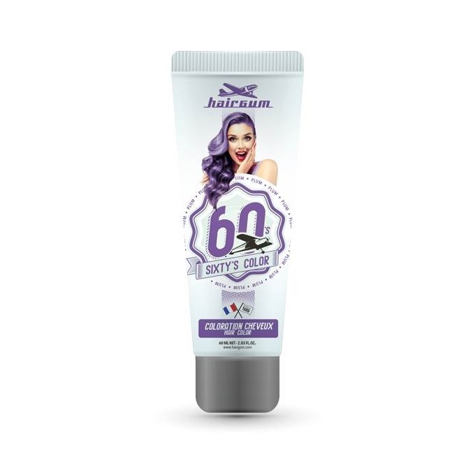 SIXTY'S COLOR PLUM SEMI-PERMANENTE HAIRGUM 60 ML