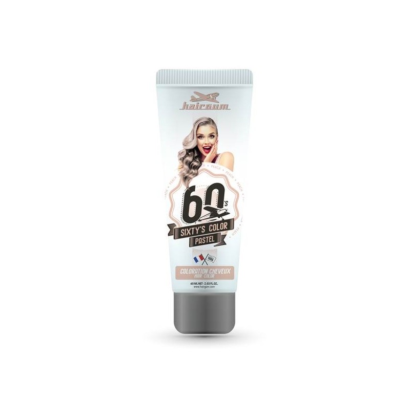 SIXTY'S COLOR PEACH PASTEL SEMI-PERMANENTE HAIRGUM 60 ML