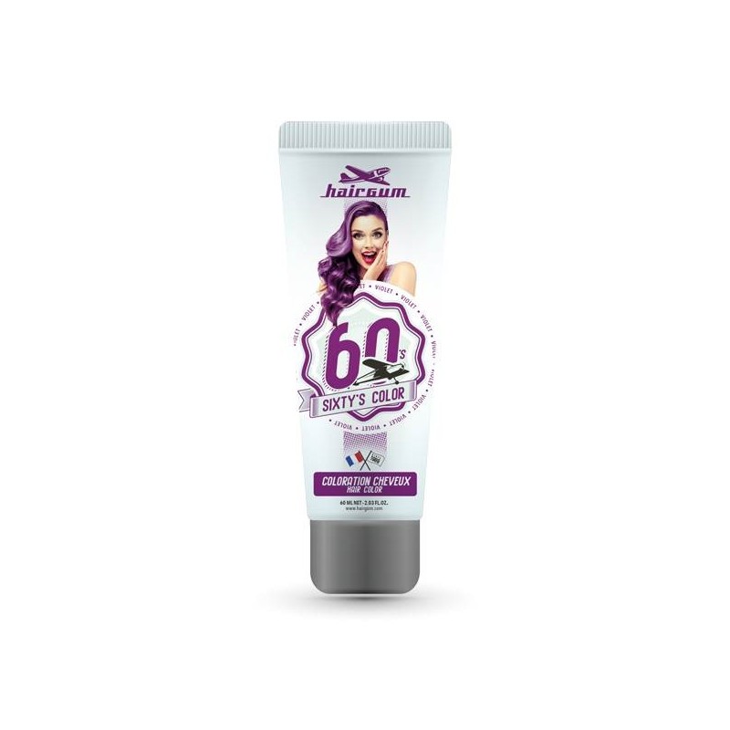 SIXTY'S COLOR VIOLET SEMI-PERMANENTE HAIRGUM 60 ML