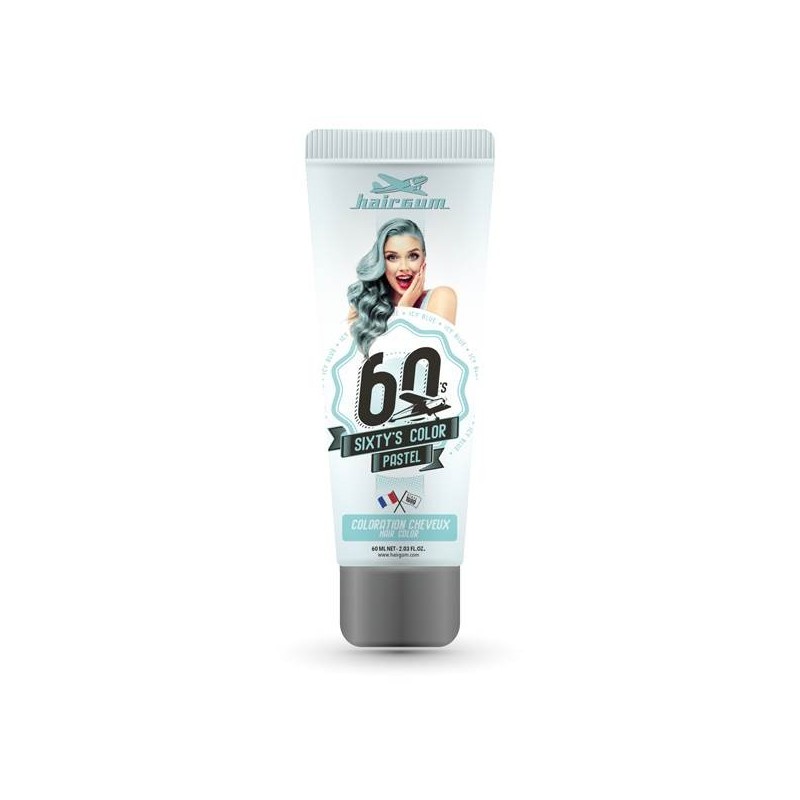 SIXTY'S COLOR ICY BLUE PASTEL SEMI-PERMANENTE HAIRGUM 60 ML