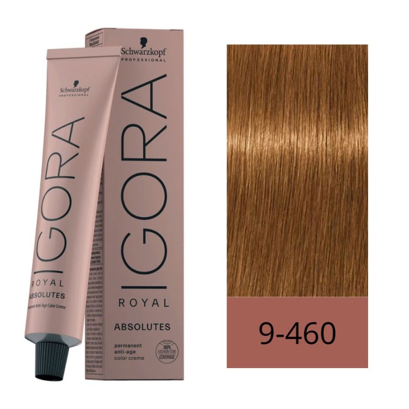 Schwarzkopf Tinte Igora Royal Absolutes 9-460 Rubio Muy Claro Beige Chocolate Natural 60 ml