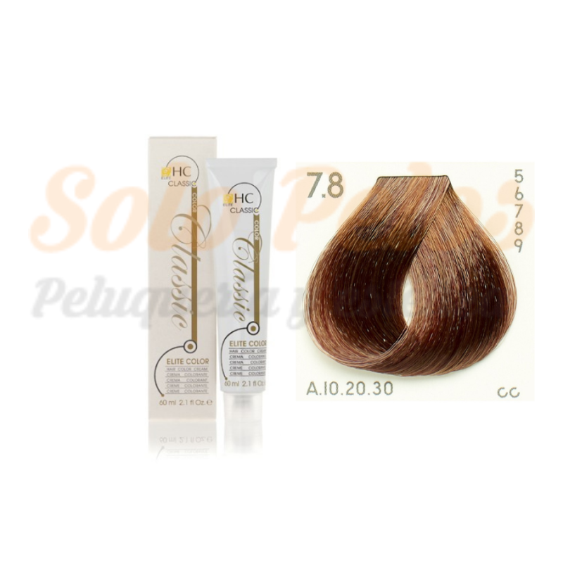 Elite classic color 7-8 rubio marron 60 ml. HAIRCONCEPT