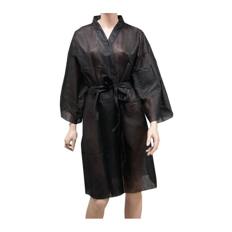 Kimono Desechable negro POLLIÉ