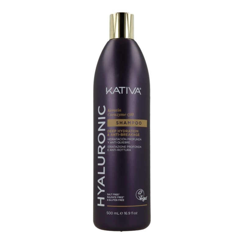 Kativa Hyaluronic Keratina Coenzima Q10 Champu 500Ml
