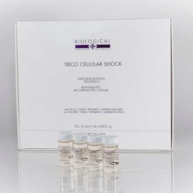 Hairconcept TRICO CELLULAR SHOCK Tratamiento recuperación capilar BIOLOGICAL (24 x 12)