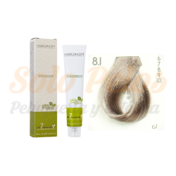 HAIRCONCEPT 8-1 Rubio claro ceniza ELITE EVOLUTION ORGANIC COLOR (SIN AMONIACO NI PPD) 60 ml