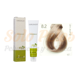 HAIRCONCEPT 8-2 Rubio claro beige ELITE EVOLUTION ORGANIC COLOR (SIN AMONIACO NI PPD) 60 ml