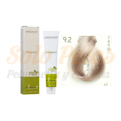 Hairconcept Tinte Sin Amoniaco ni PPD 9-2 Rubio Extra Claro Beige 60 ml Elite Evolution Organic Color