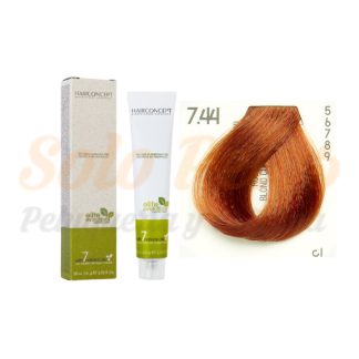 HAIRCONCEPT 7-44 Rubio medio cobre intenso ELITE EVOLUTION ORGANIC COLOR (SIN AMONIACO NI PPD) 60 ml