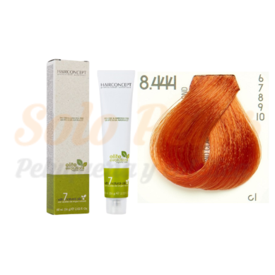 HAIRCONCEPT 8-444 Rubio claro cobre intenso ELITE EVOLUTION ORGANIC COLOR (SIN AMONIACO NI PPD) 60 ml