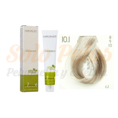 HAIRCONCEPT 10-1 rubio platino ceniza ELITE EVOLUTION ORGANIC COLOR (SIN AMONIACO NI PPD) 60 ml