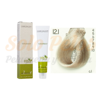 HAIRCONCEPT 12-1 super-aclarante ceniza ELITE EVOLUTION ORGANIC COLOR (SIN AMONIACO NI PPD) 60 ml