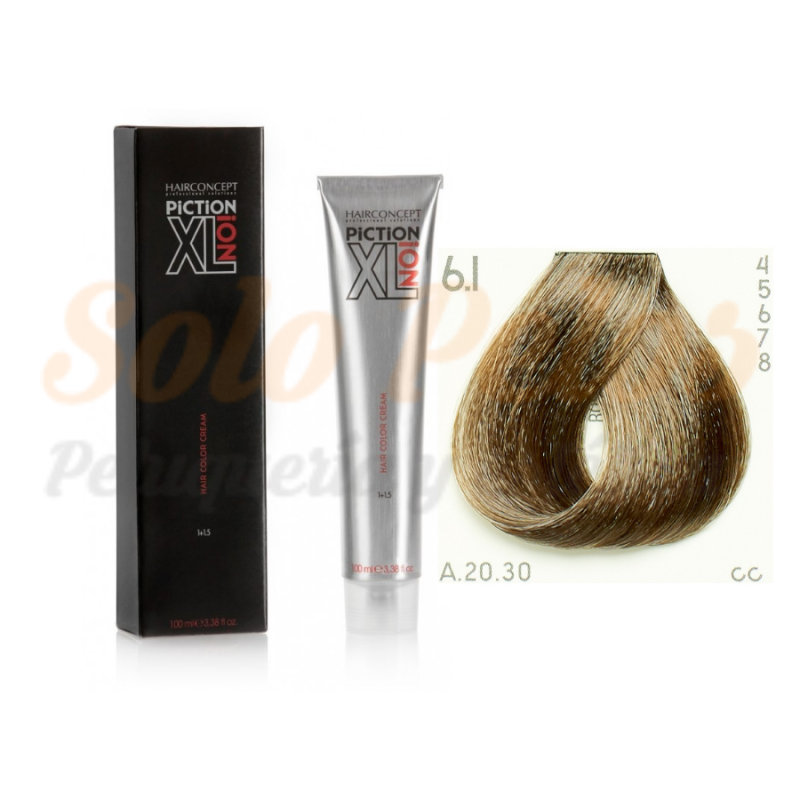 HAIRCONCEPT TINTE DE PELO 6-1 RUBIO OSCURO CENIZA PICTION XL ION 100 ML