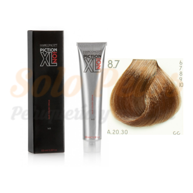 HAIRCONCEPT TINTE DE PELO 8-7 RUBIO CLARO DORADO MARRÓN PICTION XL ION 100 ML