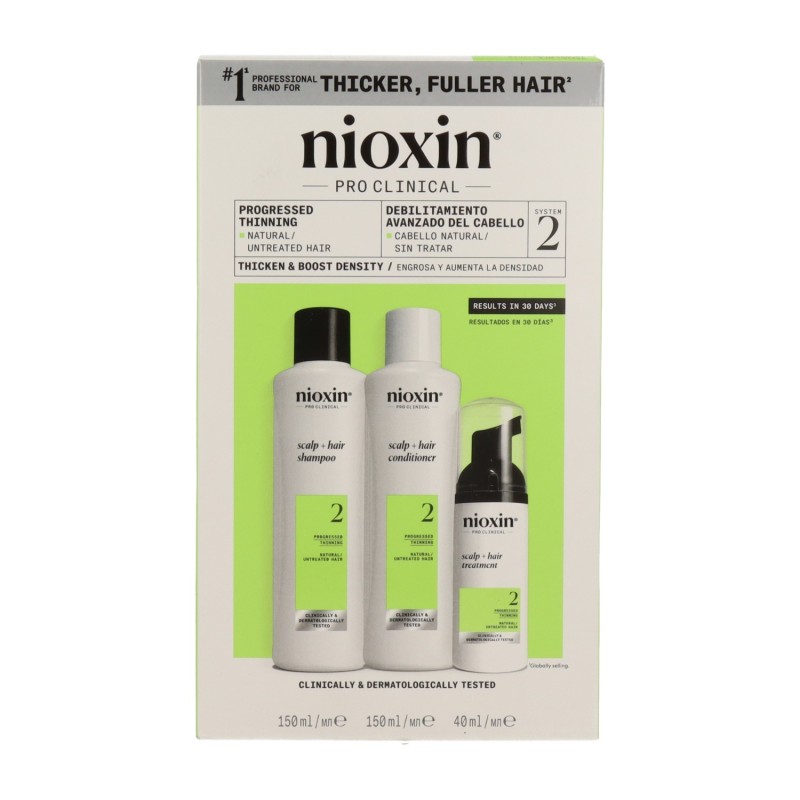 Wella Nioxin Trial Kit Scalp Shampoo + Acondicionador + Tratamiento