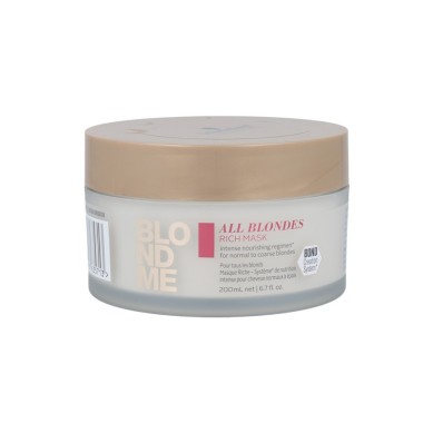 SCHWARZKOPF BLONDME Mascarilla Enriquecida para cabellos Rubios 200 ml