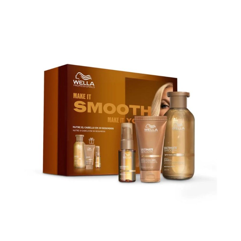 Wella Ultimate Smooth Pack – Antiencrespamiento y Suavidad 30 seg