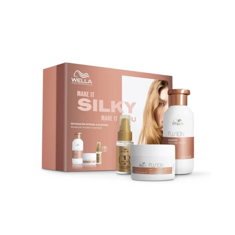 Wella Fusion Pack – Reparación intensa y Suavidad Anti-Rotura