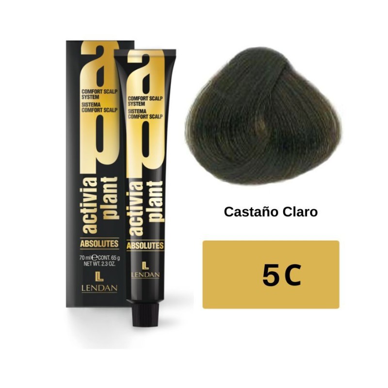 Lendan Tinte Activia Plant Absolutes Corrector 5C Castaño Claro 70 ml