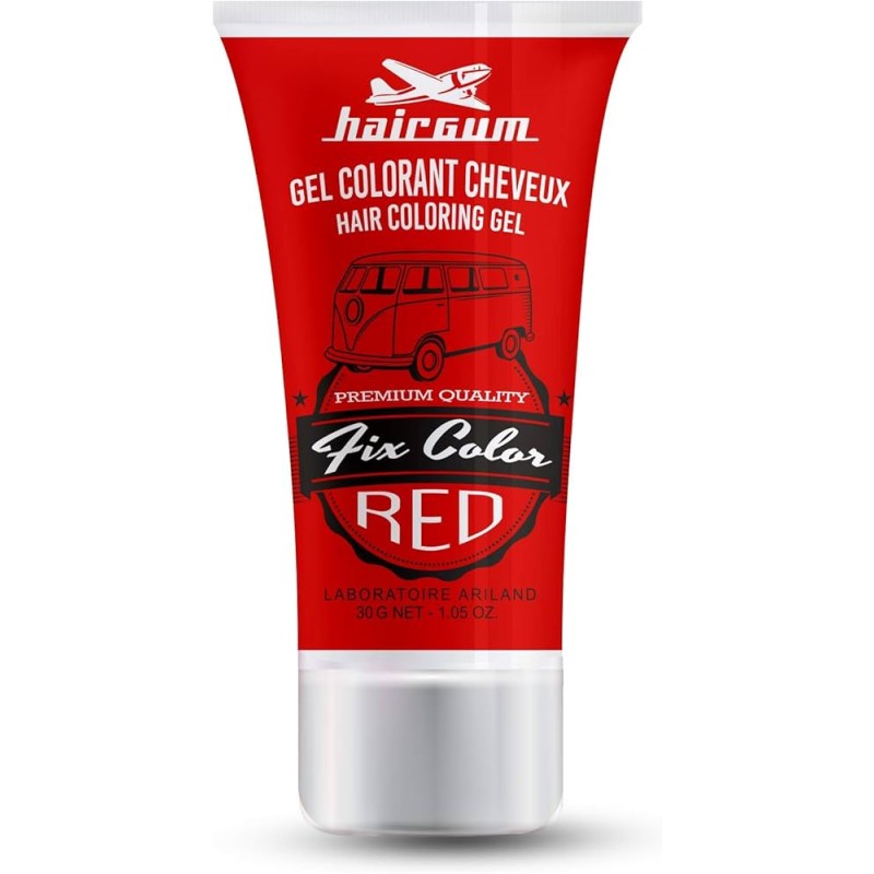 Hairgum Gel Fijador Fix Color Rojo 30 g