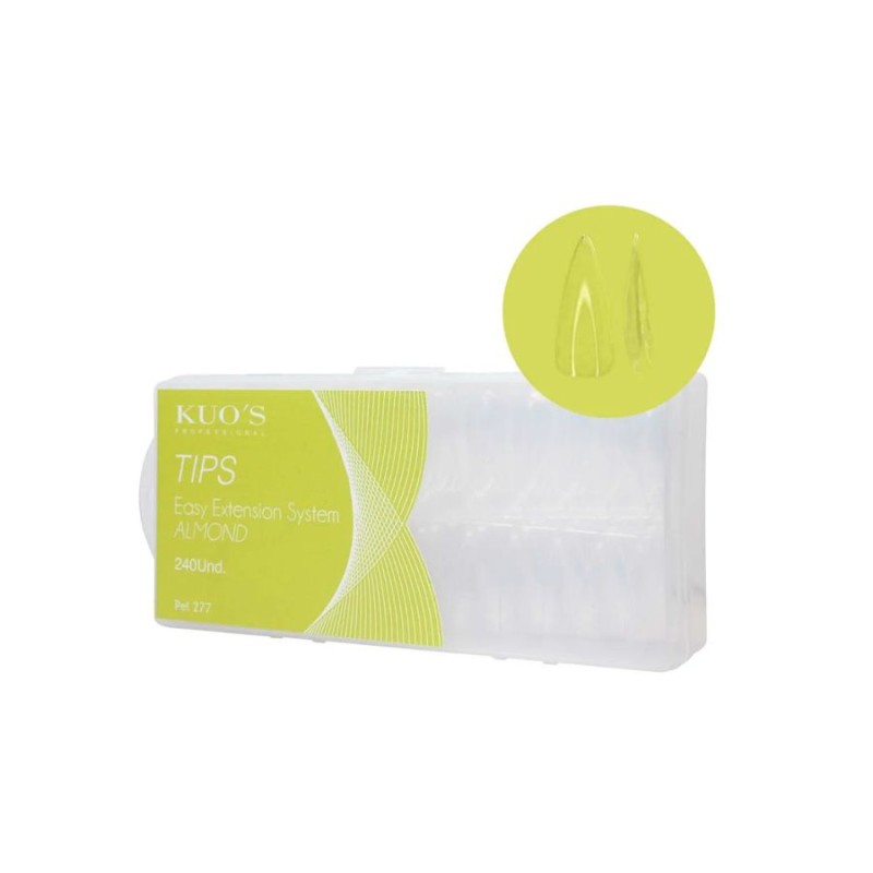 Kuo's Tips Easy Extension System Almond 240 uds.
