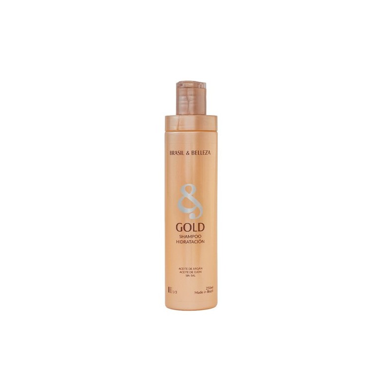 Brasil y Belleza Champú Sin Sal Gold Hidratación Argan 250 ml
