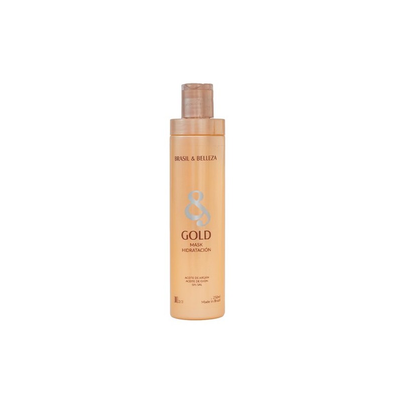 Brasil y Belleza Mascarilla Hidratante Sin Sal Gold Argan 250 ml