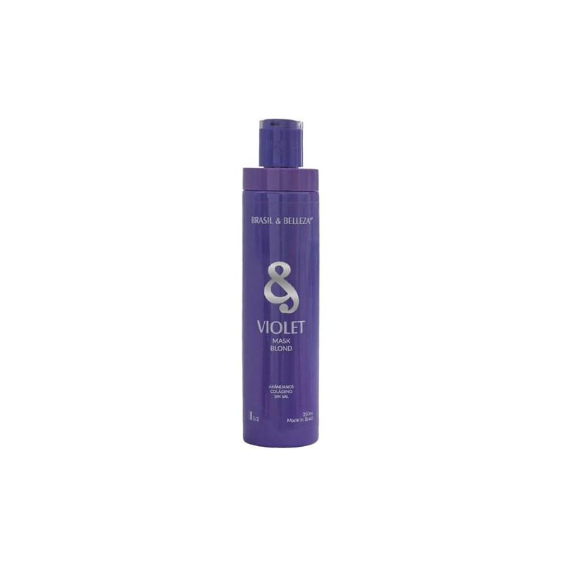 Brasil y Belleza Mascarilla Violet Matizadora Sin Sal 250 ml