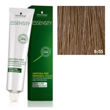SCHWARZKOPF ESSENSITY TINTE SIN AMONIACO 6-55 RUBIO OSCURO DORADO INTENSO + LOCIÓN ACTIVADORA